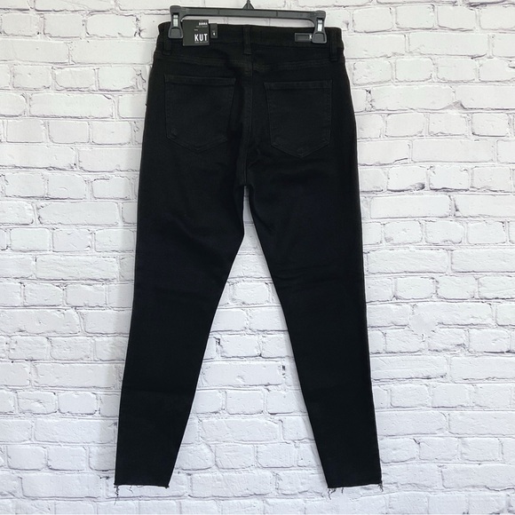 New Kut from the Kloth Donna jeans high rise ankle skinny black size 4 - Picture 4 of 7